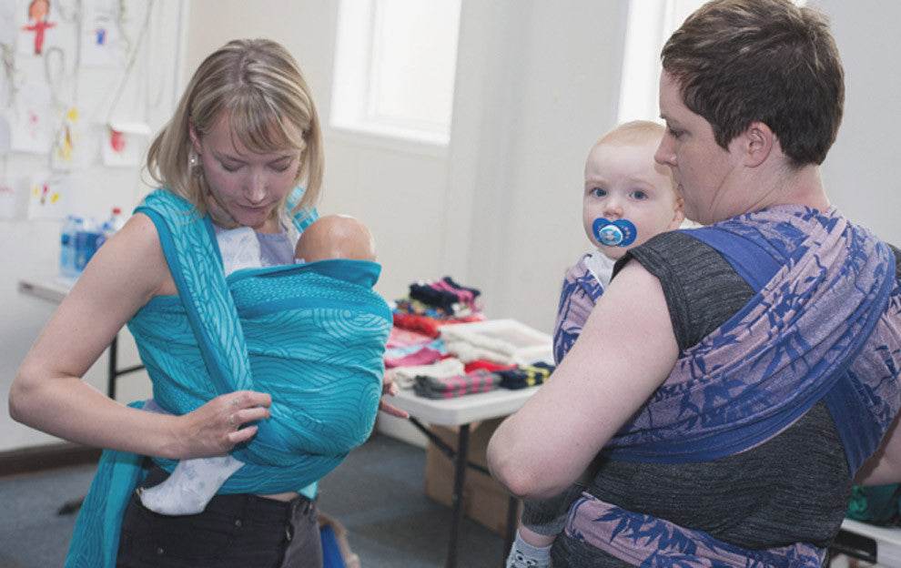 Sharing the Joy of Babywearing: What is a Sling Library? - Oscha Slings