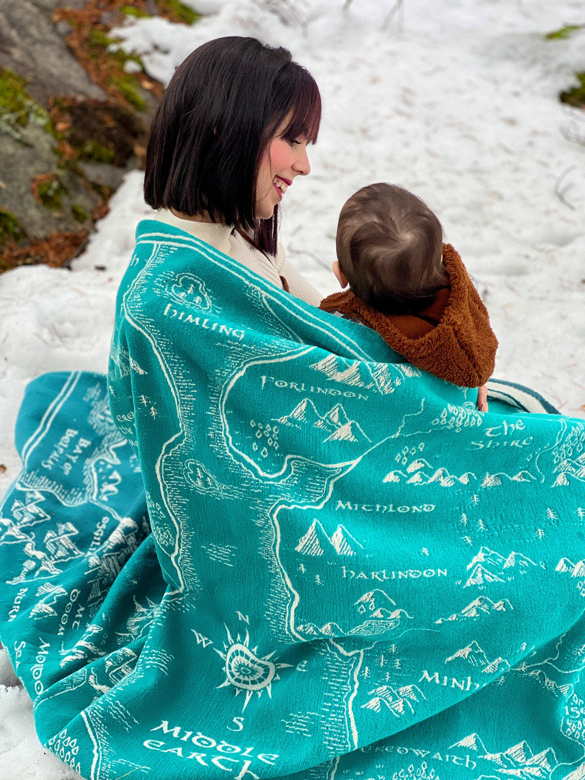Realm of Middle-earth Moonlit Brushed Cotton Throw