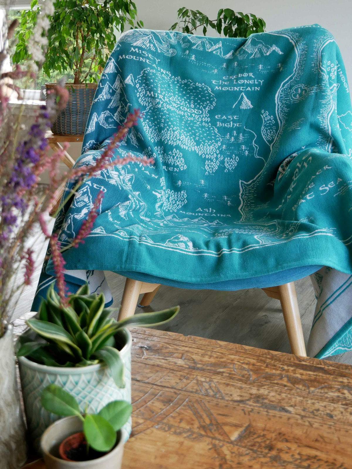 Realm of Middle-earth Moonlit Brushed Cotton Throw