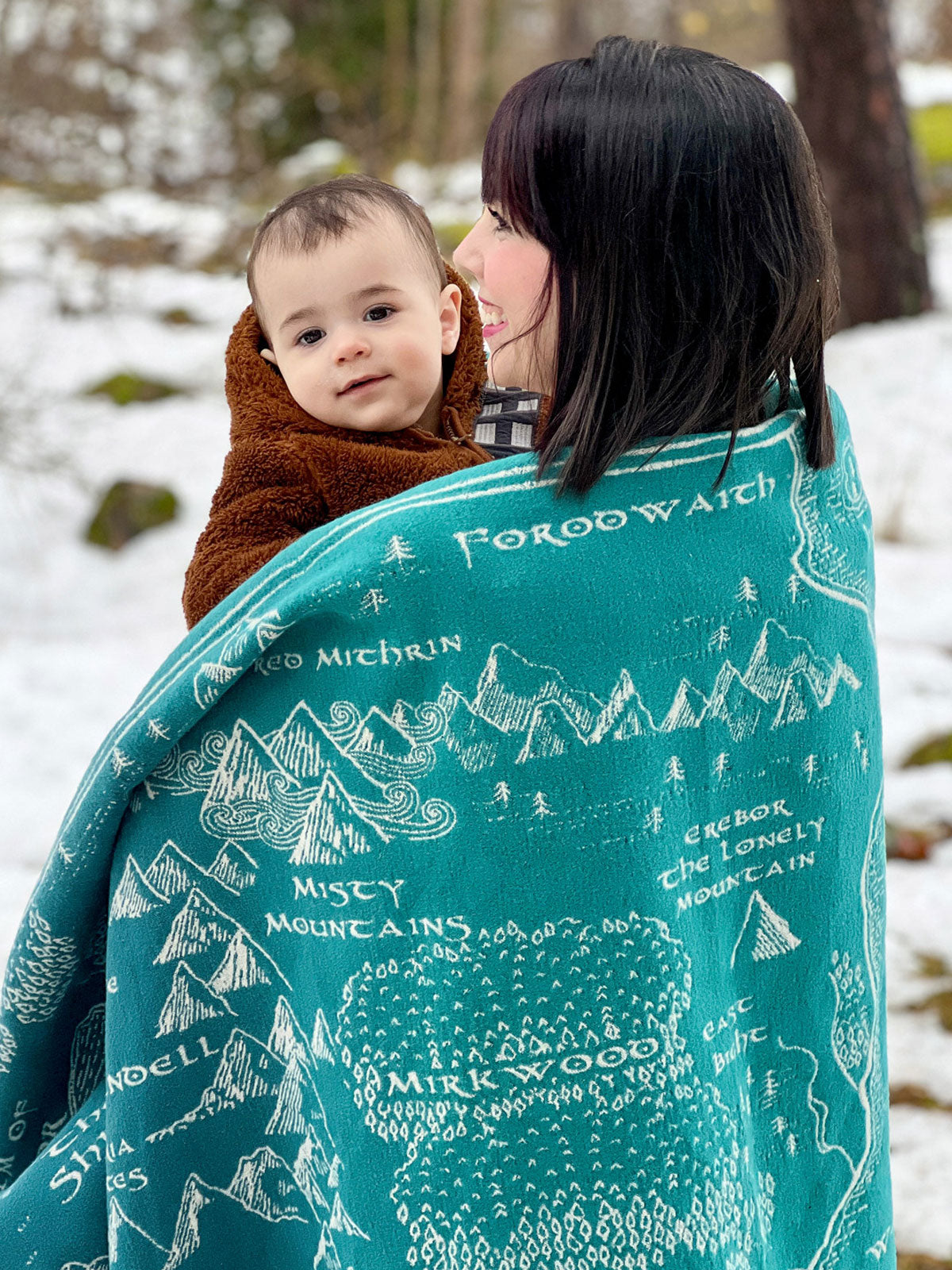 Realm of Middle-earth Moonlit Brushed Cotton Throw