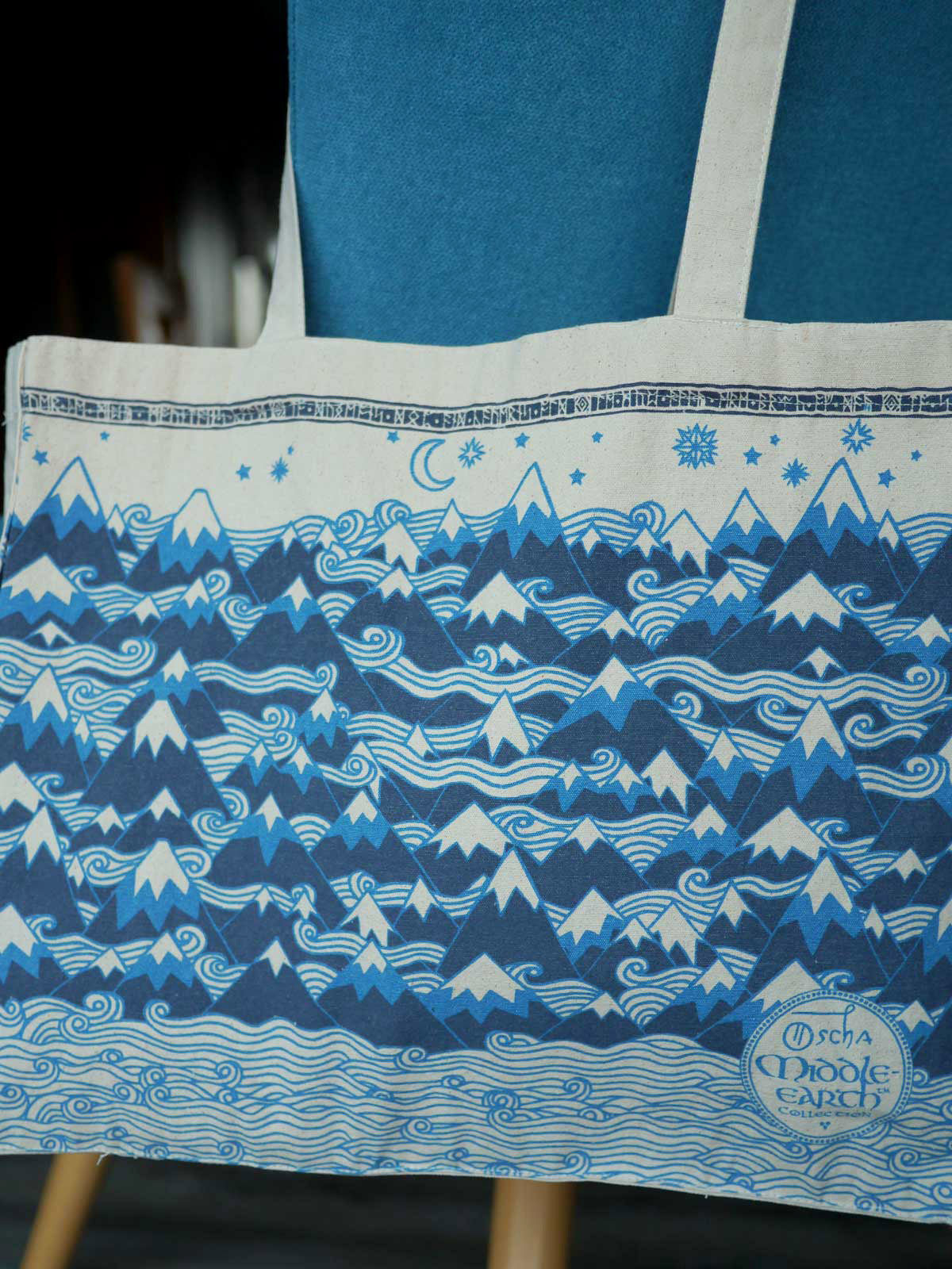 Misty Mountains Indigo Eco Tote Bag