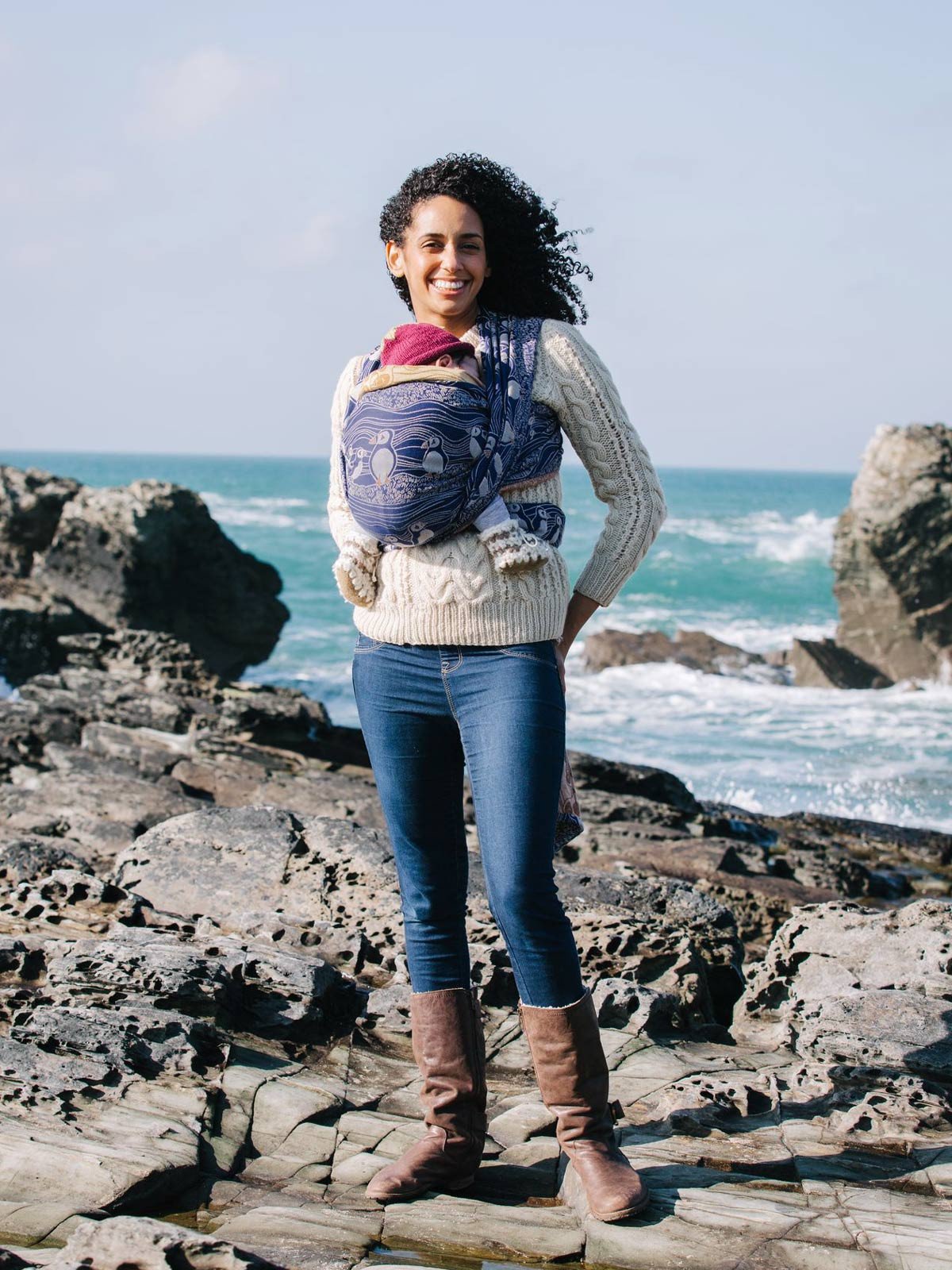 Puffins Arisaig Baby Wrap