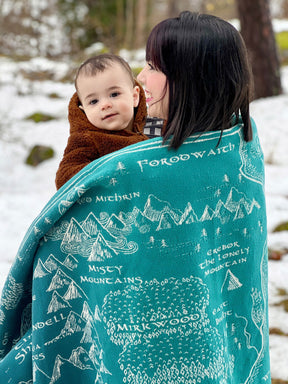 Realm of Middle-earth Moonlit Brushed Cotton Throw