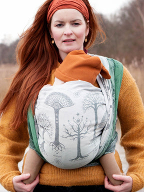 Trees of Gondor Through the Mist Baby Wrap (Woven Second) [Grade 2]