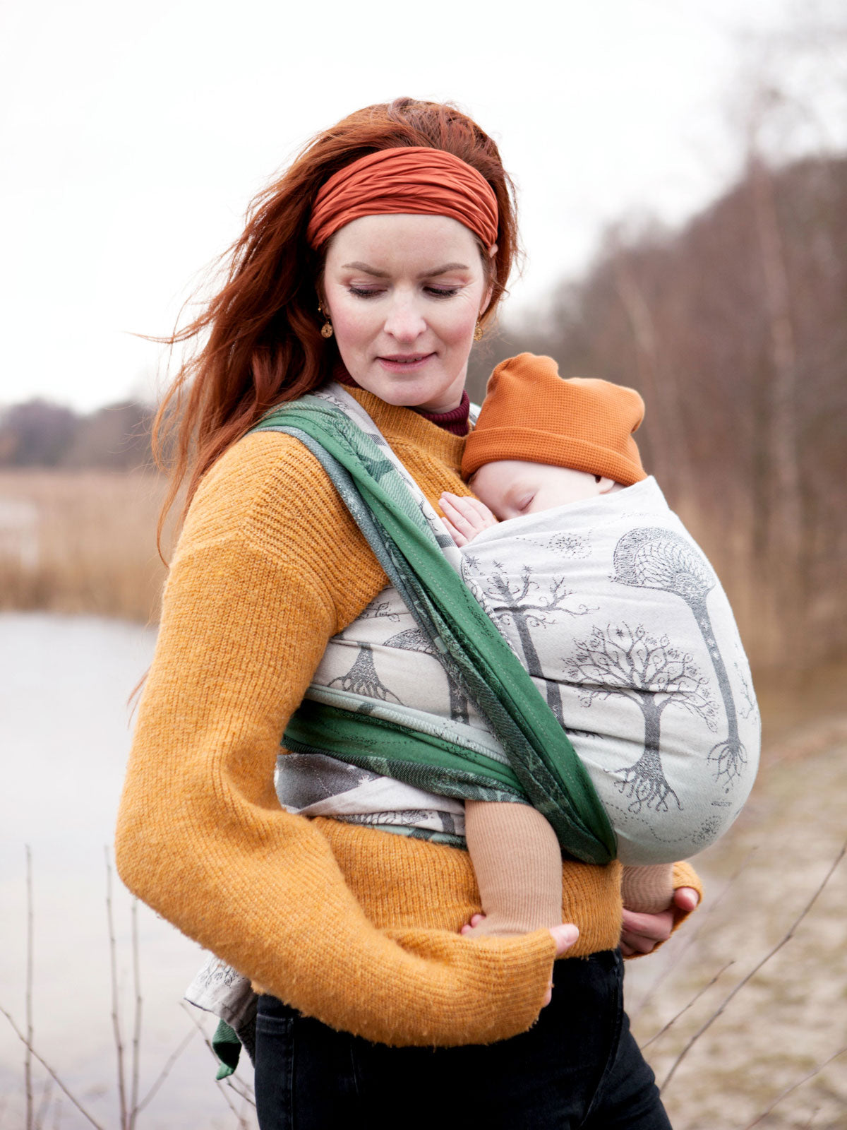 Trees of Gondor Through the Mist Baby Wrap (Woven Second) [Grade 2]