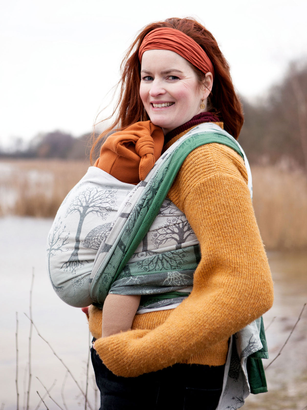Trees of Gondor Through the Mist Baby Wrap (Woven Second) [Grade 2]