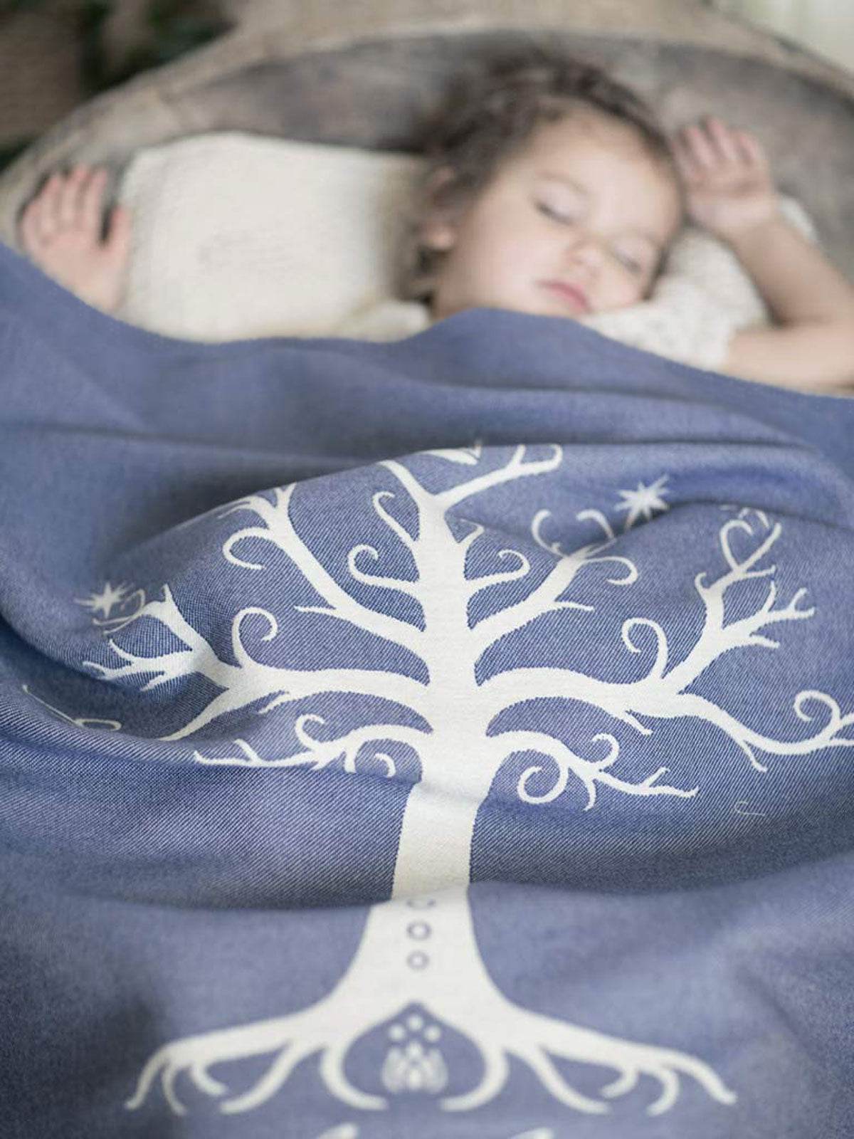 Tree of Gondor Hith Cashwool Baby Blanket - Oscha Slings