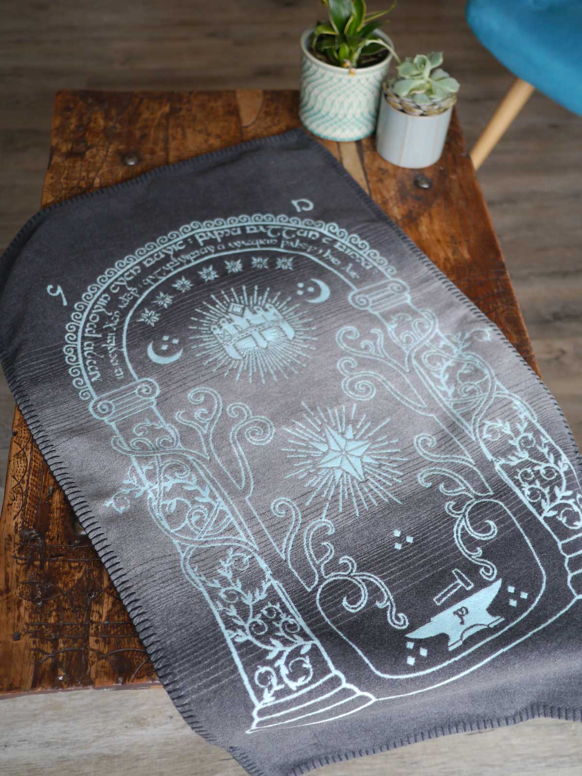 Doors of Durin Guardian Brushed Cotton Baby Blanket